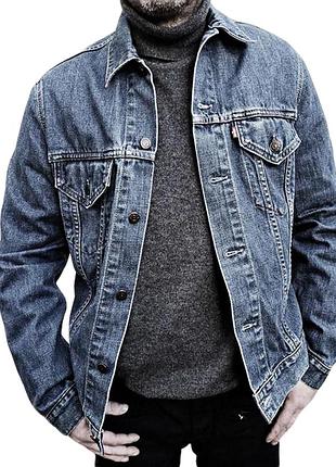 Куртка levis 70500 джинсовий жакет піжжак jacket levis унісекс р.xl original вінтаж легенда