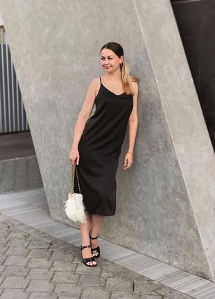 Чорне святкове плаття сарафан 6-8 (42-44) xs-s стиль для білизни