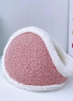 Дорослі теплі навушники темно-рожевий one size (501)