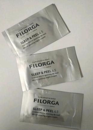 Filorga sleep&peel 4.5 филорга ночной разглаживающий крем с ана и  бна кислотами2 фото