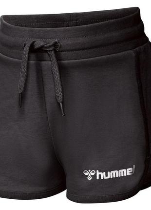 Шорты двунитка для девочки hummel 215916 140 см (9-10 years) черный