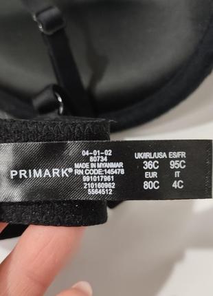 Бюстгалтер пушап бюст ажурний ліф мереживний primark 36c 80c 75d5 фото