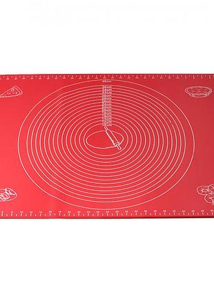 Килимок для розкочування тіста kamille 7786 силіконовий 60*45 см