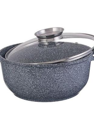 Кастрюля со стеклянной крышкой edenberg 5,6 л. eb-3979