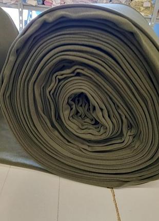 Флис подкладочный темный хаки