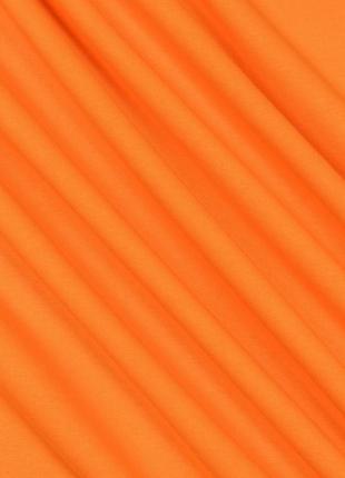 Ткань футер трехнитка с начесом для костюмов спортивной одежды футболок оранжевая2 фото