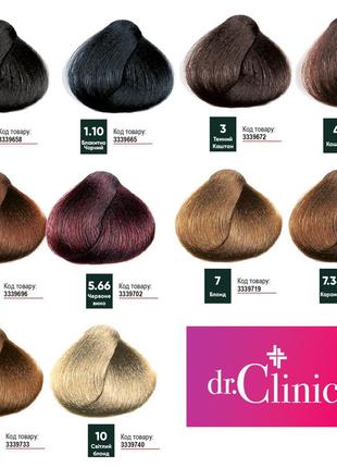 Фарба для волосся без аміаку dr.clinic, 7.34 карамель2 фото