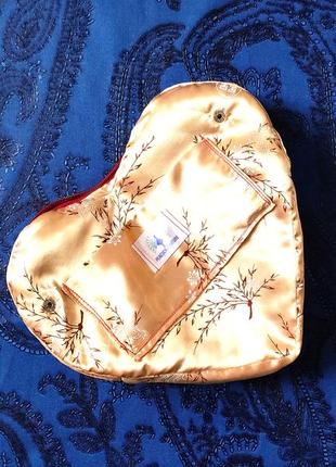 Комплект сумочка сердце и минисумочка косметичка из шерсти ручной работы8 фото