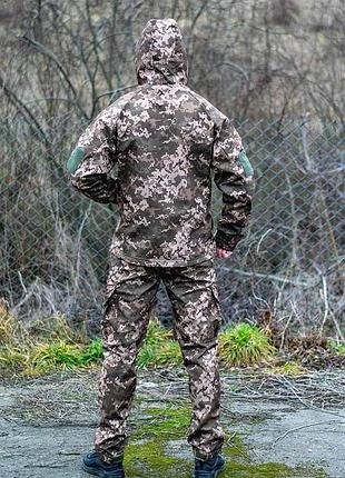 Тактический костюм softshell пиксель  военный 3