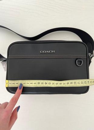 Coach graham crossbody чоловіча брендова шкіряна сумка оригінал сумочка коач коуч шкіра на подарунок чоловіку подарунок хлопцю9 фото