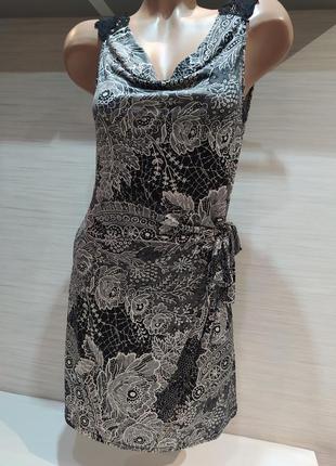 Сукня ,жіноча, плаття міні,квітковий принт, стрейчова3 фото