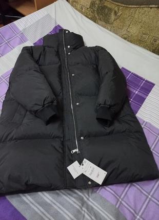 Продам новий пуховик від zara (xl) великий розмiр4 фото