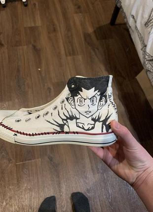 Converse white anime (custom)