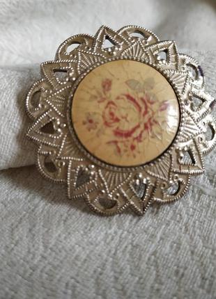 Брошь 🌹🏵️🌹🏵️🌹 винтаж ретро роза