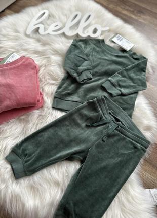 Велюровий костюм, 18-24 міс. 4-6 міс. h&m, next, zara