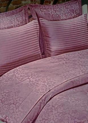 Постільна білизна maison d'or pearl white жаккард бамбук євро