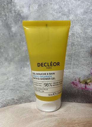 Зволожуючий гель для душу та ванни decleor neroli bigarade