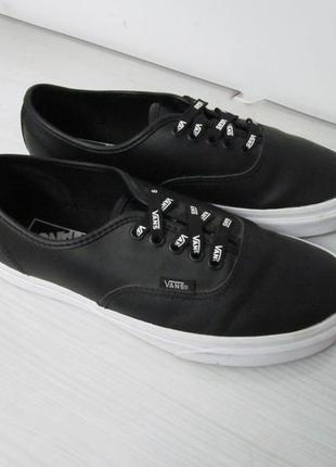 Кеды, кроссовки vans authentic otw black leather original7 фото