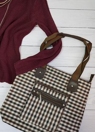 Женская сумка в клетку