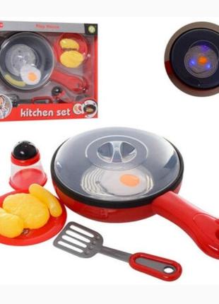 Детский набор посуды,сковорода, 16см, свет,звук, nf223