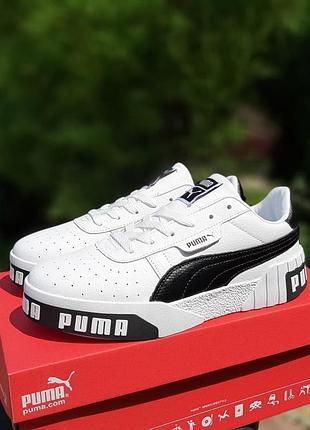 Puma cali белые с чёрным 2
