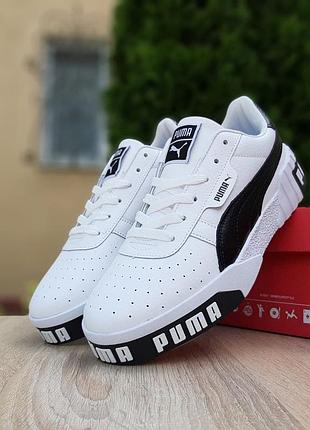 Puma cali белые с чёрным 7
