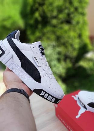 Puma cali белые с чёрным 6