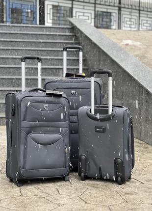 Надежный чемодан на 2 колеса,польнее,кодовый замок,wings,дорожняя сумка,сумка на колесах4 фото
