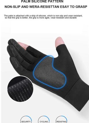 Перчатки велосипедные, спортивные premium fly78 велоперчатки перчатки для рыбалки, велосипеда, спорта зеленые2 фото