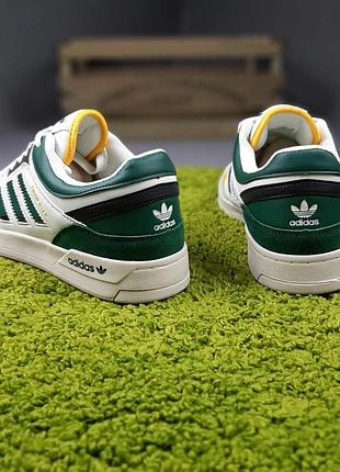 Adidas drop step белые с зелёным 6