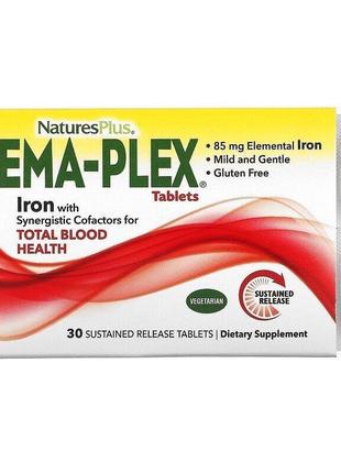 Nature´s plus, добавка, железо для гемоглобина и ферритина