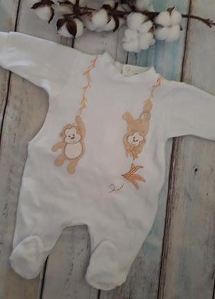 Велюровий чоловічок girandola baby 0-3 міс