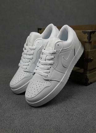 Nike air jordan 1 low низкие белые