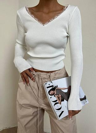 Кофточки с кружевом 🖤2 фото