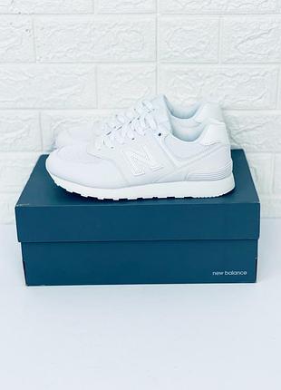 Кроссовки мужские нью беланс 574 белые весенние кросовки new balance ...