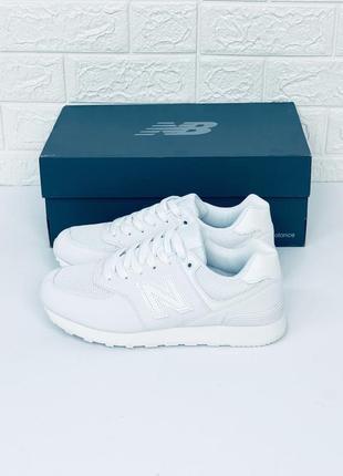 Кроссовки мужские нью беланс 574 белые весенние кросовки new balance ...