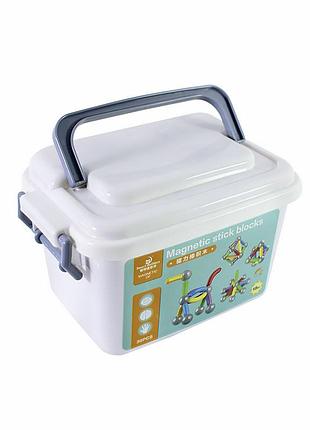 Магнітний розвиваючий дитячий конструктор smart builders 6969-2 палички 36 деталей для дітей дрібної моторики