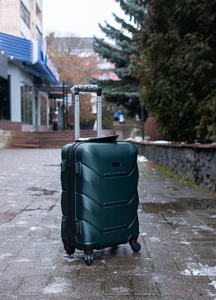 Чемодан пластиковый wings 147, маленький s зеленый