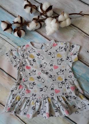 Футболка туніка на 6-9 міс