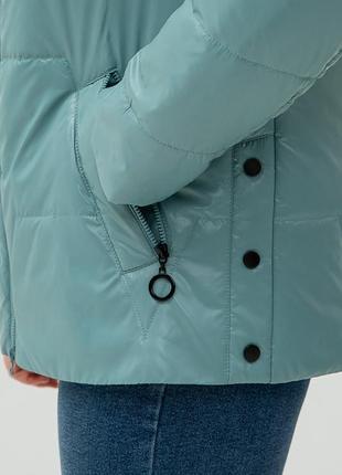 Куртка весна-осень женская короткая, большие размеры5 фото
