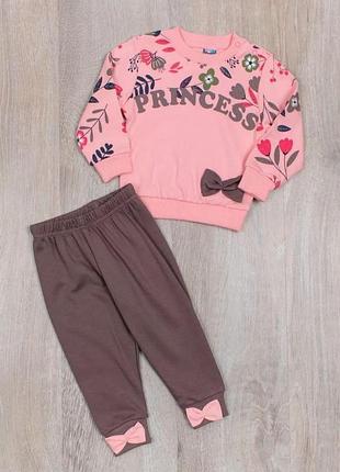 Комплект ясельний костюм для дівчинки 74,80,86,92 см
