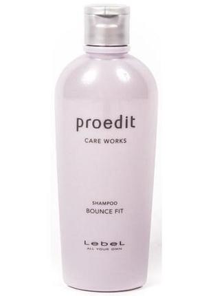 Шампунь  для мягких волос lebel proedit care works shampoo bounce fit, 300 ml1 фото