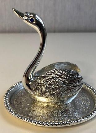 Підставка для кілець лебідь
