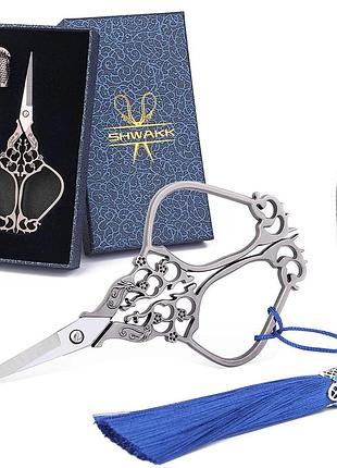 Подарочный набор ножницы для шитья + наперсток premium, ножницы для вышивания и рукоделия shk50-s