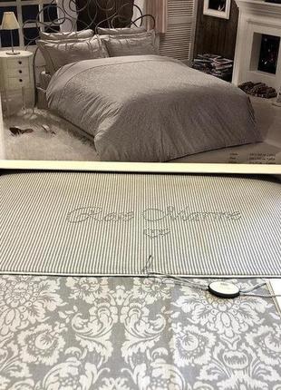 Постільна білизна maison d'or rose marine grey люкссатин зі стразами євро