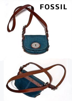 Сумка кросс-боди fossil кожа + замша