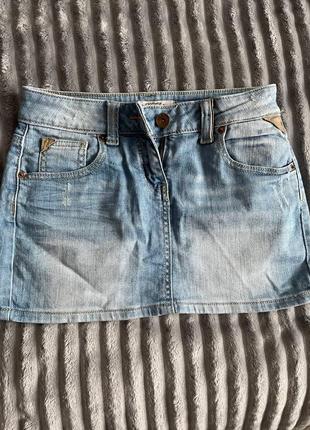 Классная стильная джинсовая юбка2 фото