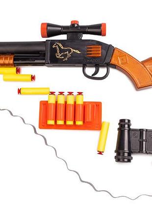 Іграшковий дробовик "tosan" golden gun 925gg з м'якими кулями4 фото