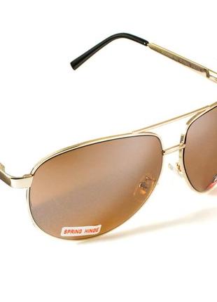 Очки защитные открытые global vision aviator-4 (drive mirror) коричневые1 фото