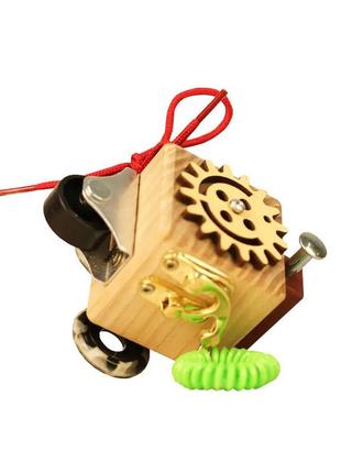 Дитяча іграшка бізикуб "дорожний" temple group tg200139 5х5х5 см розвивальна іграшка мінібізікуб